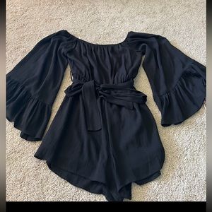 Black romper, size small,